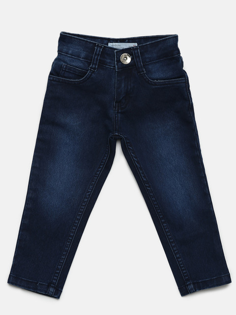 

Tiny Girl Navy Blue Low-Rise Clean Look Stretchable Jeans