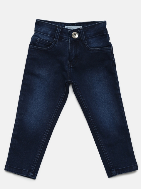 

Tiny Girl Navy Blue Low-Rise Clean Look Stretchable Jeans