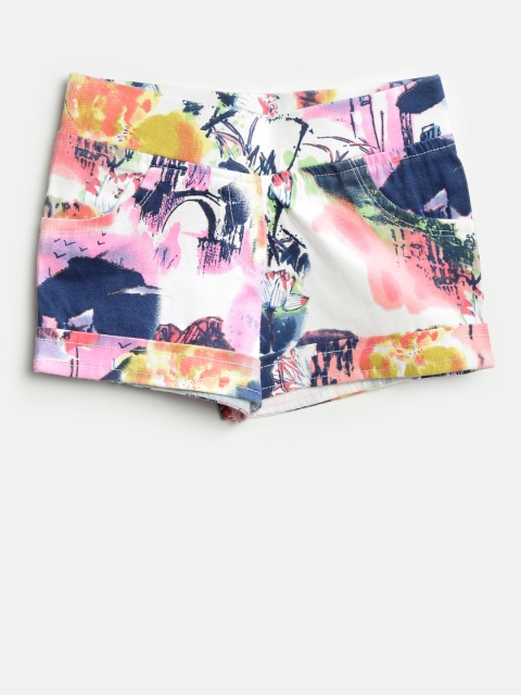 

Tiny Girl Girls Multicoloured Printed Regular Shorts, Multi