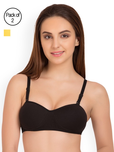 

Tweens Pack of 2 Half-Coverage T-shirt Bras TW91201, Yellow