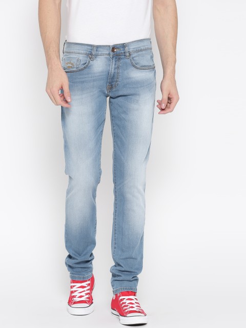 

Pepe Jeans Men Blue Regular Fit Low-Rise Clean Look Stretchable Jeans