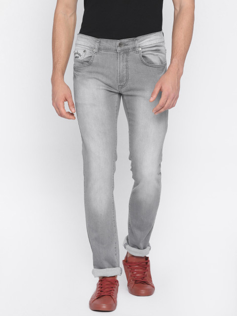 

Pepe Jeans Men Grey Slim Fit Low-Rise Clean Look Stretchable Jeans
