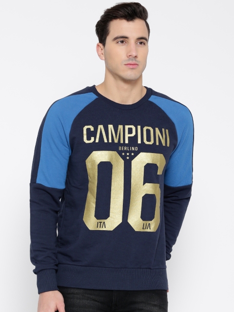

PUMA Navy FIGC Italia Tribute 2006 Printed Sweatshirt, Navy blue