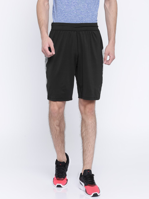 

Puma Men Black Bonded Tech Sports Shorts