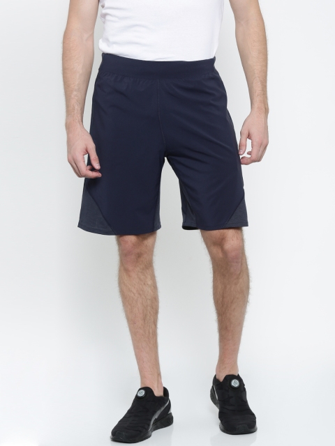 

Puma Men Navy Blue Solid Regular Fit Sports Power Shorts