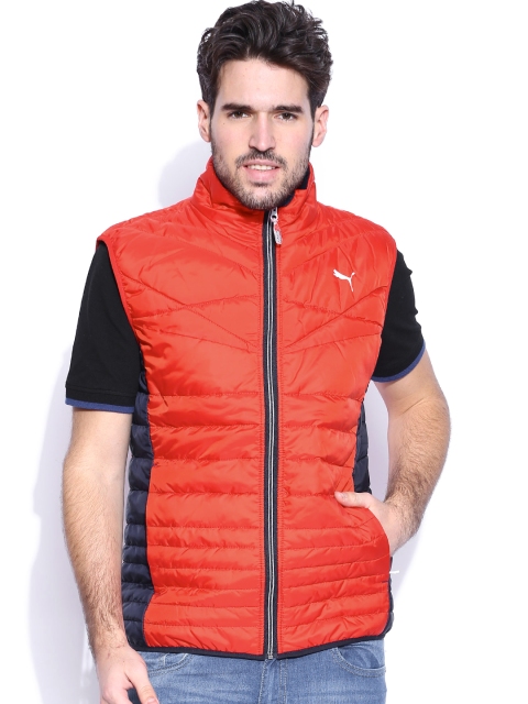 

PUMA Red Active 600 Packlight Down Slim Fit Sleeveless Quilted Jacket