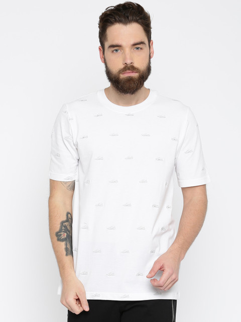 

Puma Men White Suede Embroidered T-shirt