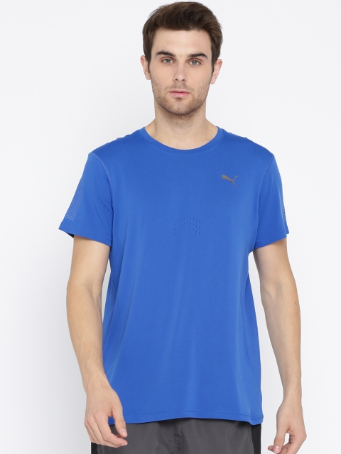 

Puma Men Blue Solid Round Neck T-Shirt
