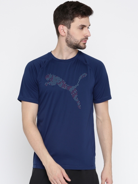 

Puma Men Blue Printed VENT CAT T-shirt