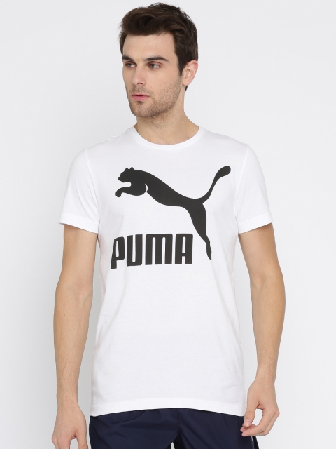 

Puma Men White Archive Logo Printed Round Neck T-shirt