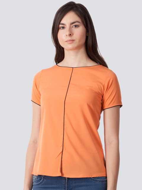 

Zink London Women Orange Solid Top