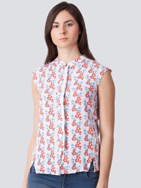 

Zink London Women White Printed Top