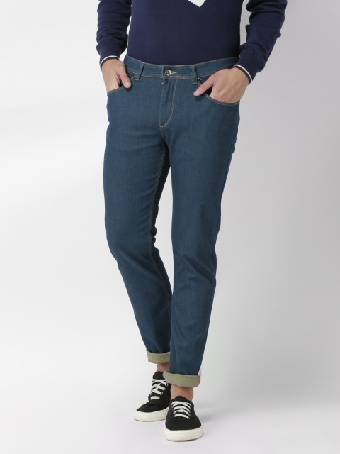 

Blue Saint Men Blue Smart Slim Fit Mid-Rise Clean Look Jeans
