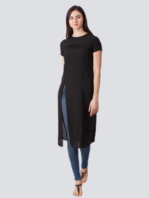 

Zink London Black Solid Tunic