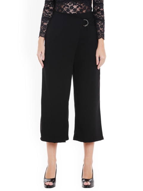 

Globus Women Black Loose Fit Solid Culottes