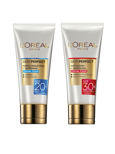 

LOreal Paris Combo of Facial Foam & Face Wash, White