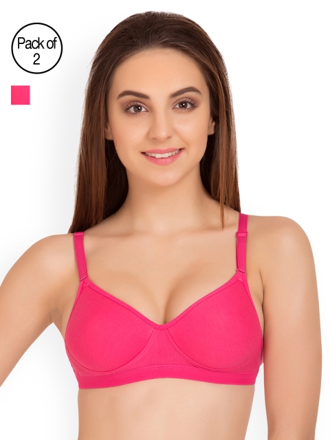 

Tweens Pack of 2 Full-Coverage T-shirt Bras TW91313, Pink