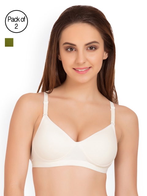 

Tweens Pack of 2 Full-Coverage T-shirt Bras TW91313, Off white