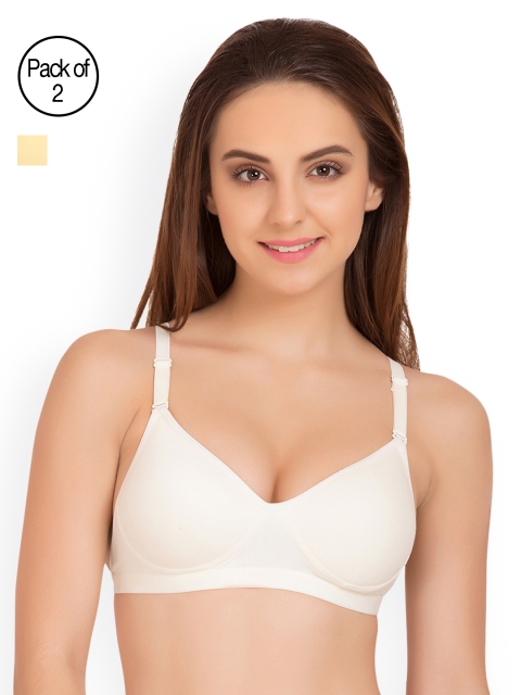 

Tweens Pack of 2 Full-Coverage T-shirt Bras TW91313, Off white