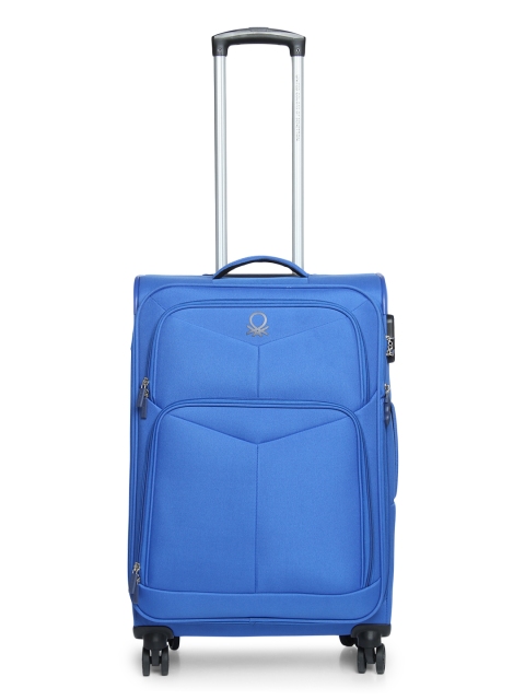 

United Colors of Benetton Unisex Blue Medium Trolley Suitcase