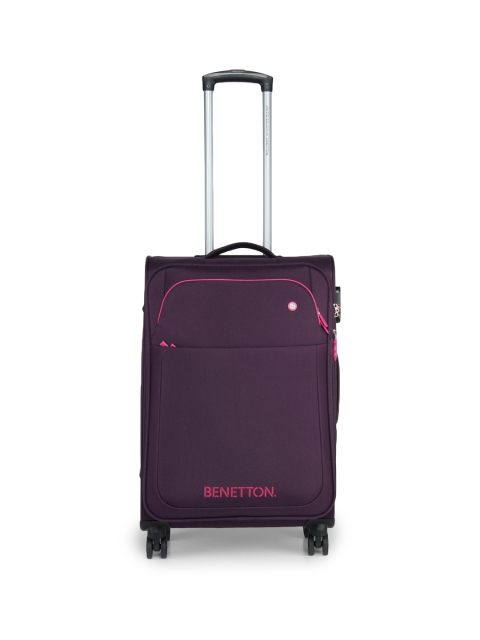 

United Colors of Benetton Unisex Purple Medium Trolley Suitcase