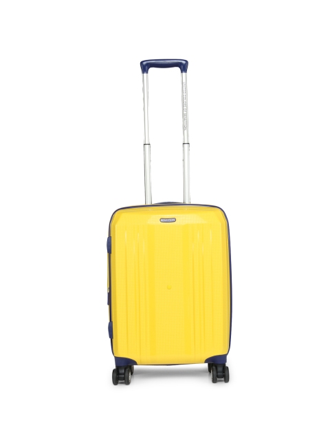 

United Colors of Benetton Unisex Yellow Cabin Trolley Suitcase