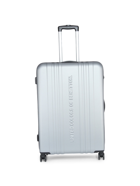 

United Colors of Benetton Unisex Grey Large Trolley Suitcase