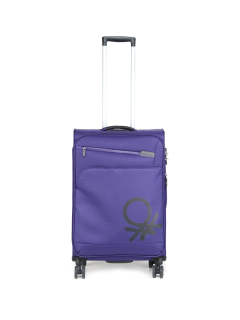 

United Colors of Benetton Unisex Purple Medium Trolley Suitcase