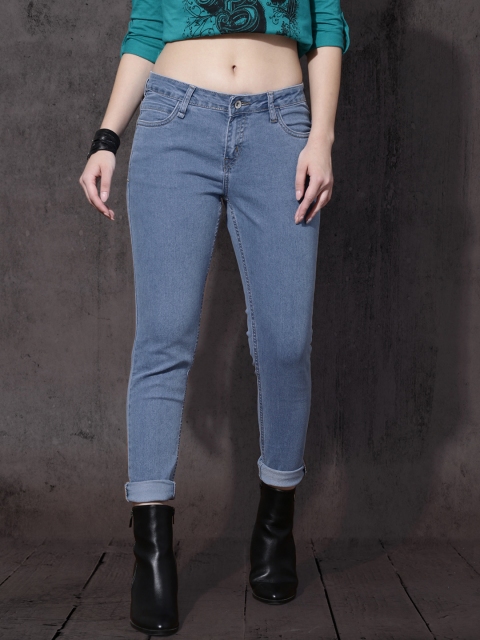 

Roadster Women Blue Skinny Fit Mid-Rise Clean Look Stretchable Jeans