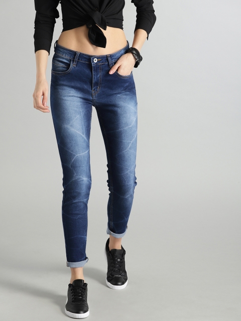 

Roadster Women Blue Skinny Fit Mid-Rise Clean Look Stretchable Jeans