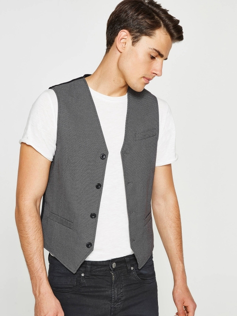 

OVS Grey & Black Patterned Waistcoat