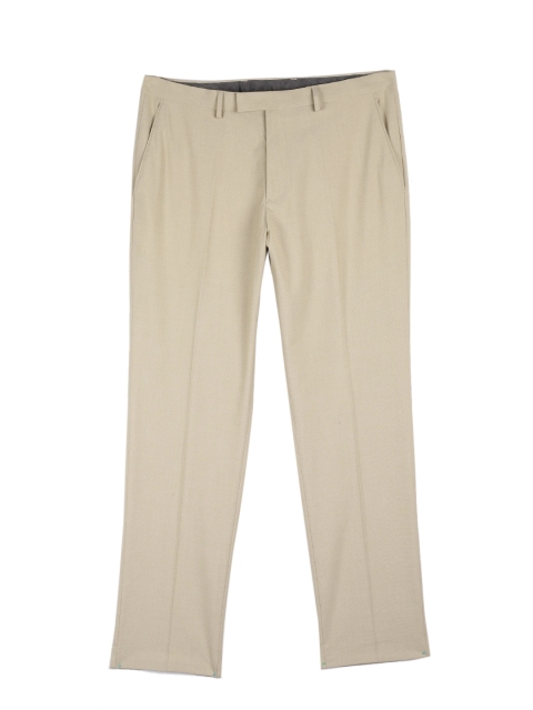 

Marks & Spencer Men Beige Tailored Fit Formal Trousers
