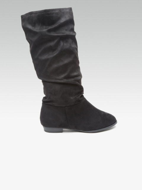 

DOROTHY PERKINS Women Black High-Top Flat Boots