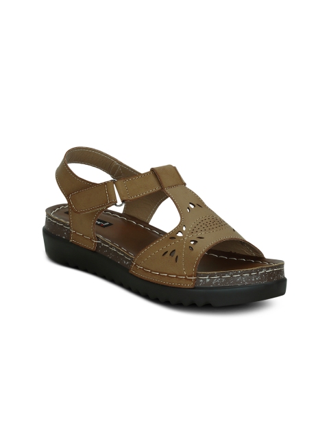 

Get Glamr Women Khaki Solid Comfort Heels