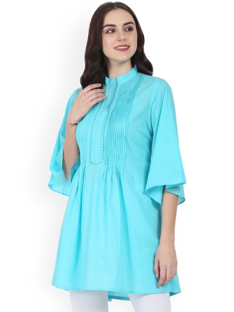 

Nayo Blue Solid Tunic