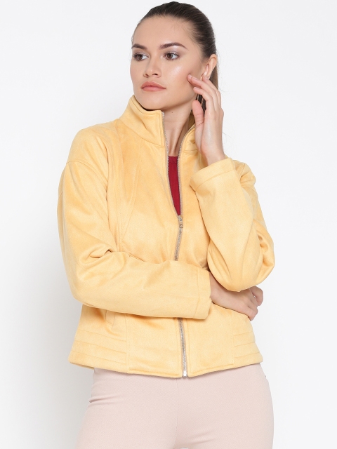 

Fort Collins Women Yellow Solid Tailored Jacket