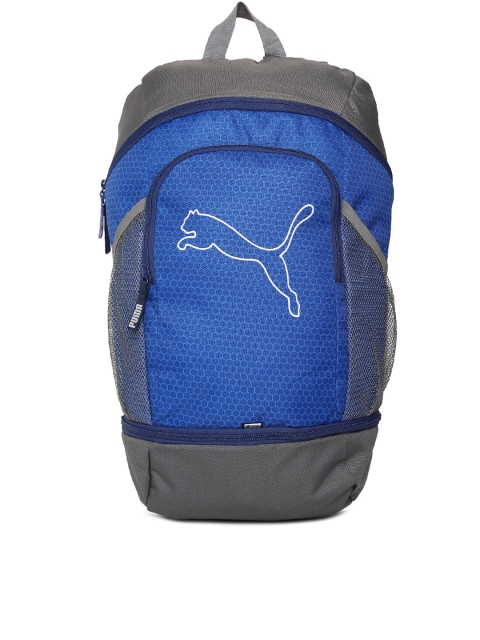 

Puma Unisex Blue & Grey Echo Colourblocked Backpack
