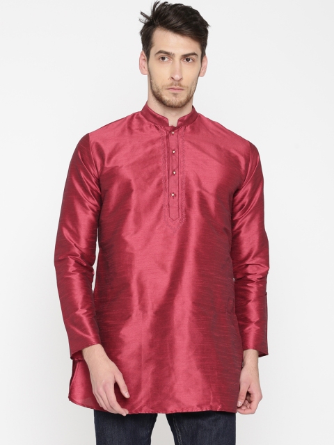 

Khoday Williams Men Red Solid A-Line Kurta