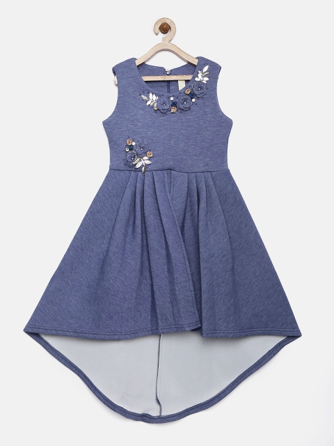 

Tiny Girl Blue Embellished A-Line Dress