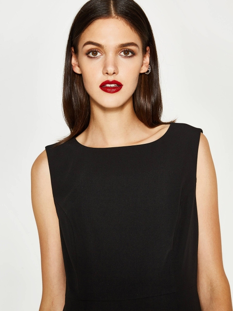 

OVS Women Black Solid Sheath Dress