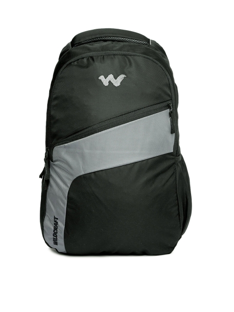 

Wildcraft Unisex Black & Grey Colourblocked Backpack
