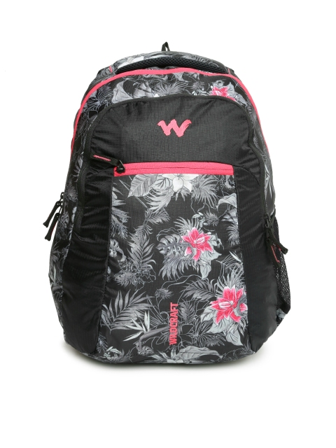 

Wildcraft Unisex Black & Grey Backpack