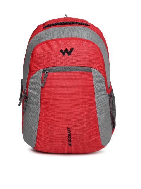 

Wildcraft Unisex Red & Grey Colourblocked Backpack