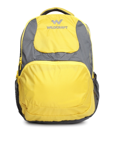 

Wildcraft Unisex Yellow & Grey Zikhar Colourblocked Backpack