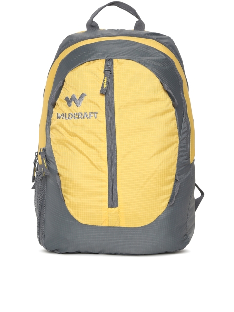 

Wildcraft Unisex Yellow & Grey Sayak Colourblocked Backpack