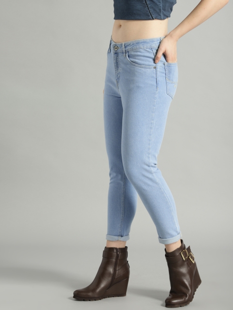 

Roadster Women Blue Skinny Fit Mid-Rise Clean Look Stretchable Jeans