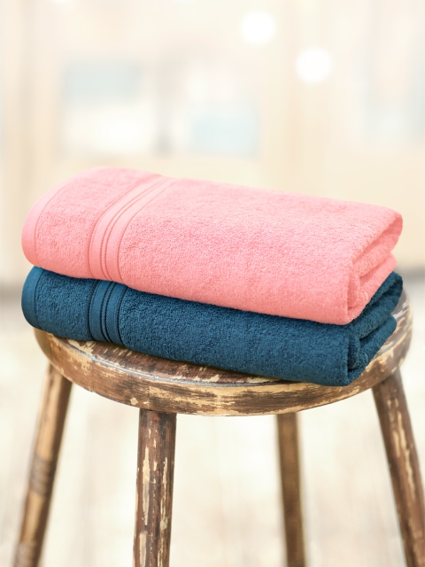 

Swiss Republic Essential Plus Collection 460 GSM Set of 2 bath towels, Pink