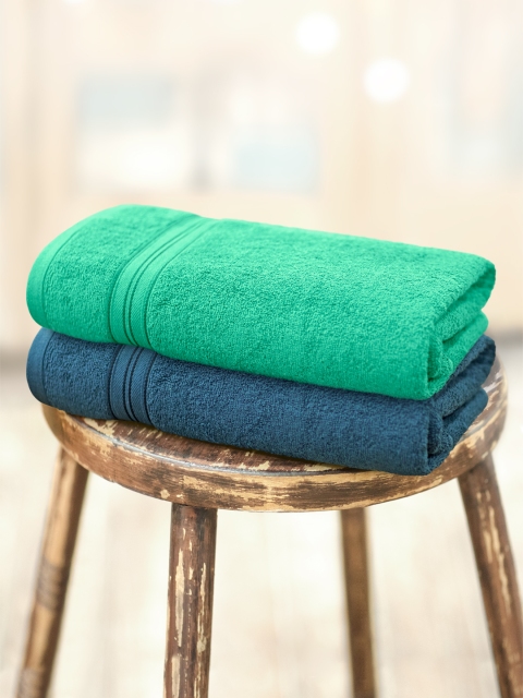 

Swiss Republic Essential Plus Collection 460 GSM Set of 2 bath towels, Green