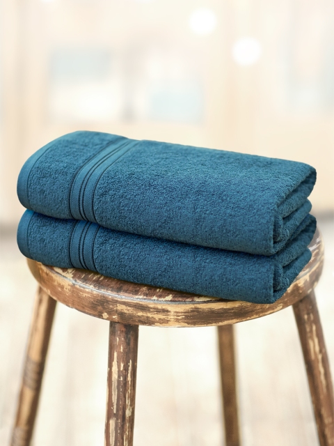 

Swiss Republic Essential Plus Collection 460 GSM Set of 2 bath towels, Navy blue
