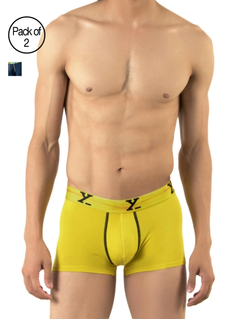

XYXX Men Pack of 2 Ultra Soft Micro Modal Trunks XYTRNK2PCKN119, Yellow